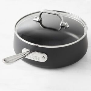 NEW All-Clad Nonstick Cookware Sauce Pan with lid 2.5 qt.